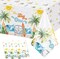 3 Pack Retro The Big One Tablecloth Table Covers Summer Beach Wave Theme